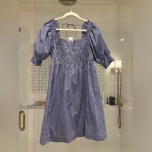 Hill House Blue Gingham Mini Dress